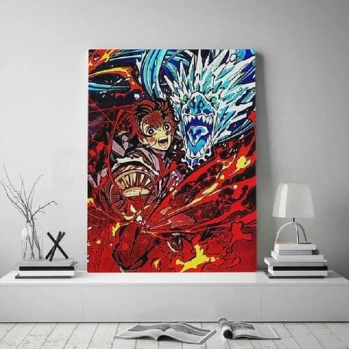 Anime Demon Slayer Tanjiro Poster Canvas Modern Wall Art Painting Hd Prints Picture Modular Nordic Style Living Room Home Decor