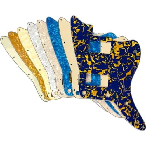 Pleroo Pickguard 13 Hole Screws Jazzmaster Electric Guitar Pickguard With PAF Humbucker Pickups Replacement No Upper Controls