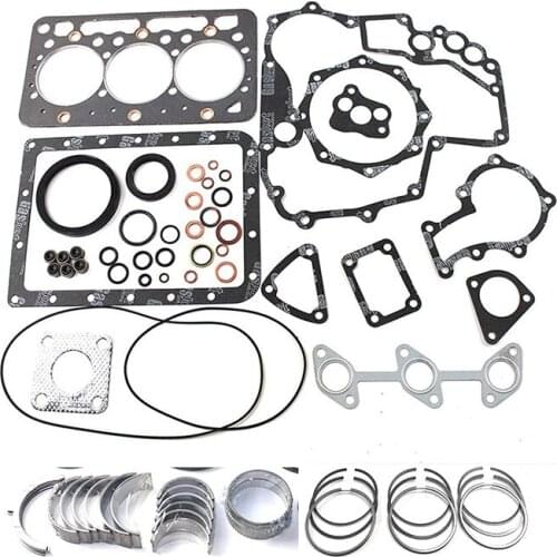 Full Gasket Kit Piston Ring 6670395 Mian Bearng Rod Bearing Set For Bobcat 316 319 320 321 322 323 324 418 453F 463 MT50