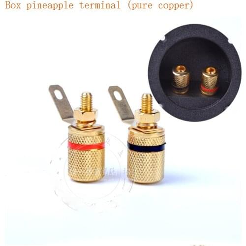 Gold plated speaker terminal connector Audio / speaker terminal banana header socket length 26MM wire handle diameter 3.8-4MM