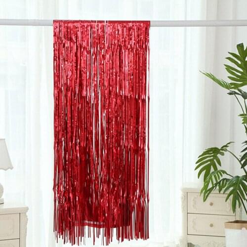 Rainbow Sequin Backdrop Foil Fringe Tinsel Curtain Birthday Party Rain For Decoration Girl Adults Anniversary