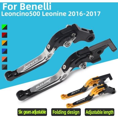 Motorcycle Brake and Clutch Lever with CNC Folding Extendable for Benelli Leoncino 500 Leoncino500 Leonine LeonineX 2016-2017