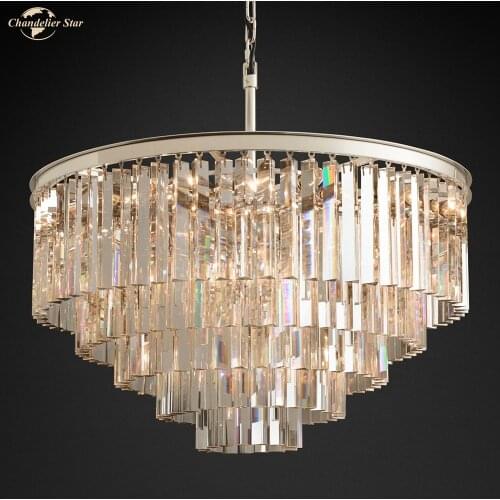 Nordic Postmodern Crystal Chandeliers Lighting for Villa Home Restaurant Hotel Deco Luxury Round Creative Simple Hanging Lamp