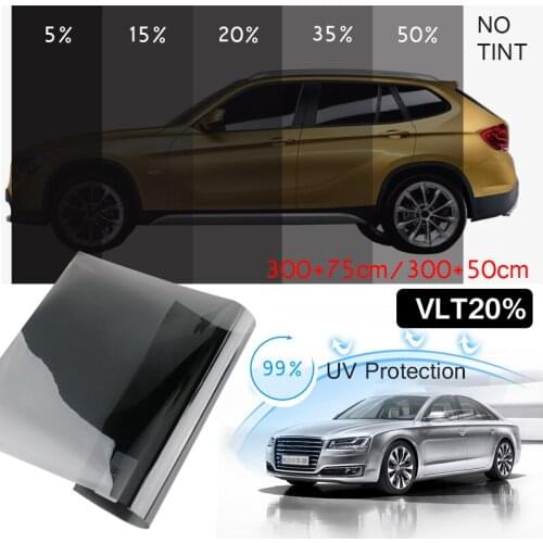 Solar Film for Car Windscreen 0.5x1.5M Tinted In Black Clear Solar Film Anti-UV Sun Shade Car Accessories Solar Protection