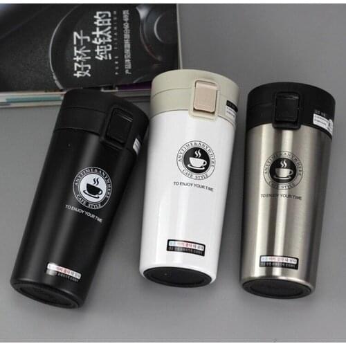 HOT Premium Travel Coffee Mug Stainless Steel Thermos Tumbler Cups Vacuum Flask thermo Water Bottle Tea Mug Thermocup