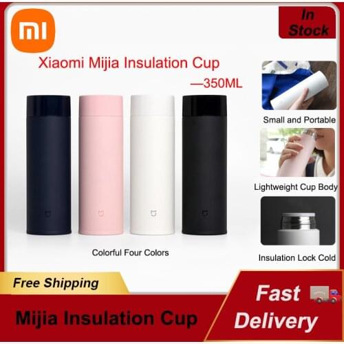 Xiaomi Mijia Thermos 350ML Vacuum Stainless Steel Flasks Travel Portable Students Insulation Cup Lock Cold Four-color Water Cup