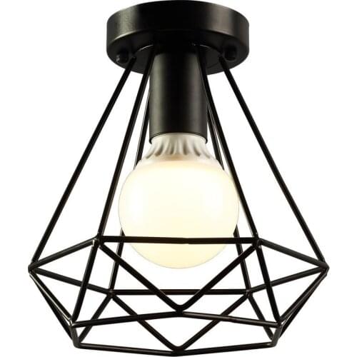 Vintage Industrial Rustic Flush Mount Ceiling Light Metal Lamp Fixture American-style village Style Retro Light Lamps WY511