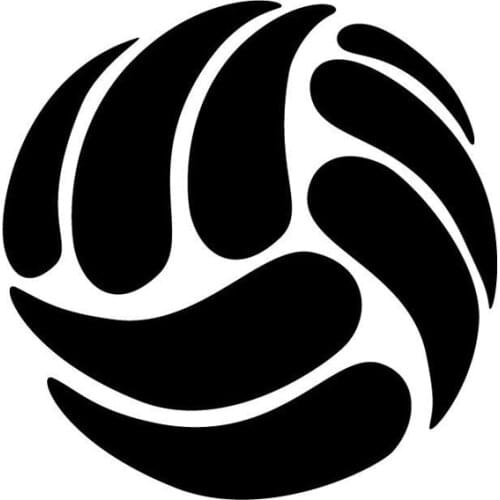 Fun Volleyball Silhouette High-quality Car Stickers PVC Personality Fashion Auto Windows Exquisite Decal Waterproof Decoration