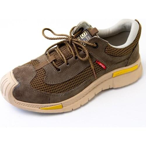 Steel Toe Cap Safety Work Shoes for Men Sneakers Anti-smashing Steel Toe Working Boots Designer Indestructible Safety Shoes