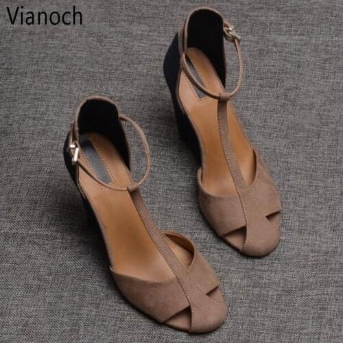 New Fashion Women Sandals Summer Wedges Shoes Lady Size 40 41 aa0749