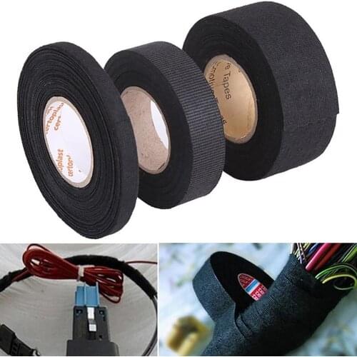15m Adhesive Cloth Automotive Wiring Harness Tape Car Auto Heat Sound Isolation