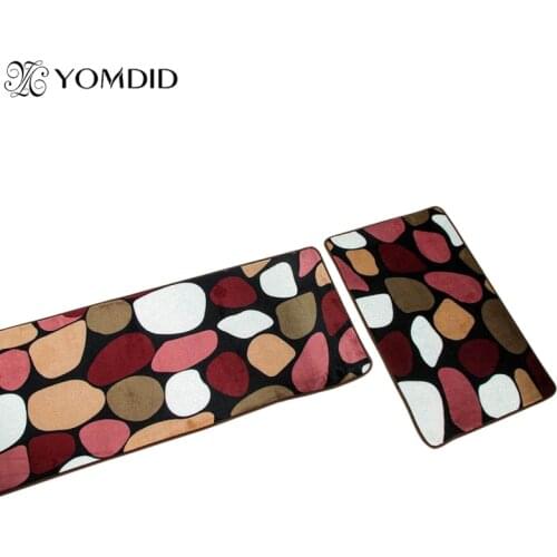 2PCS Modern Kitchen Mat doormat Anti-slip Floor Kitchen Rugs Balcony Bathroom Carpet Set Bath Mats Water Absorption Tapete
