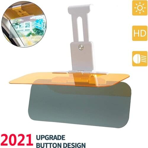2 in 1 Car Sun Visor Polarized Sunshade Plate Clear Vision Anti-Dazzle Anti-UV Adjustable Sun Visor Blocker Car Accessories