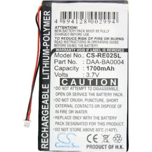 Cameron Sino 1700mah battery for CREATIVE DAP-HD0014 Labs Nomad Jukebox ZenTouch 20GB 40GB BA20603R79901 DAA-BA0004