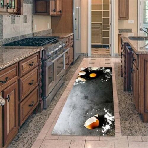 Wood Grain Door Kitchen Mat Carpet Non-Slip Home Floor Mat Rugs Welcome Mats for Front Door Kitchen Living Room