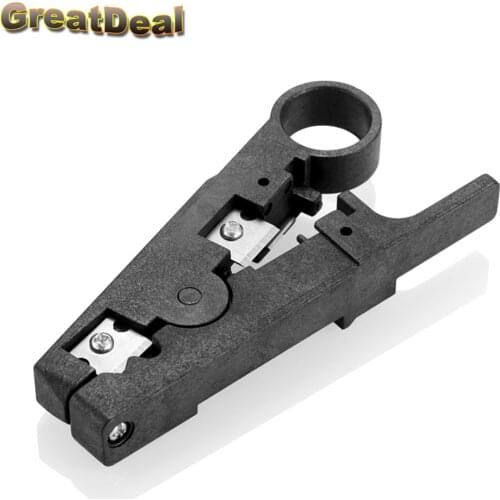 MultiFunction Cable Stripper Cutter RJ45 Stripper for UTP STP RJ45 Network Tools Black HY1503