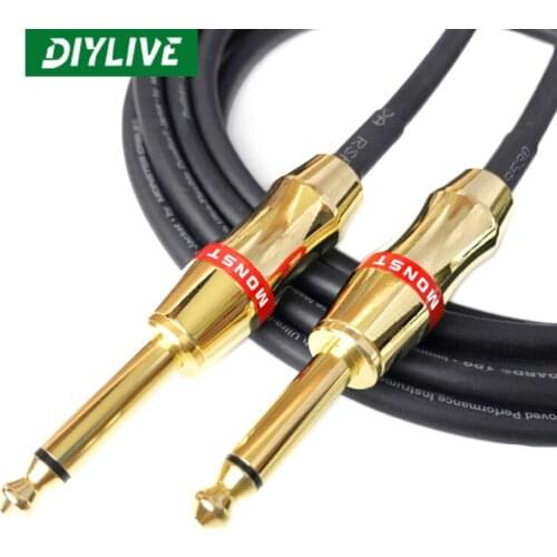 DIYLIVE Monster 100 guitar line 6.5 m line subwoofer digital coaxial line signal line audio line 6.5 straight to straight