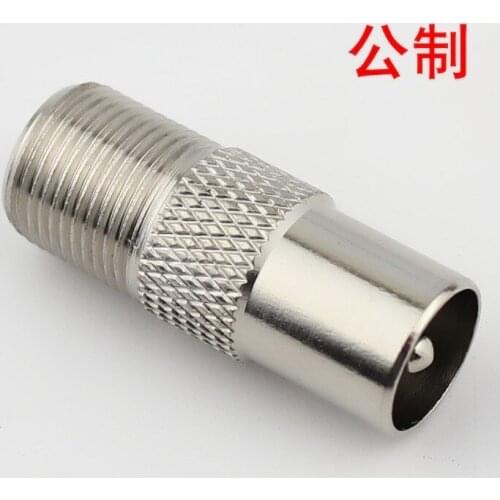Cable TV adapter F bus transfer to RF male /F bus transfer 9.5 male RF plug F plug RF plug all copper