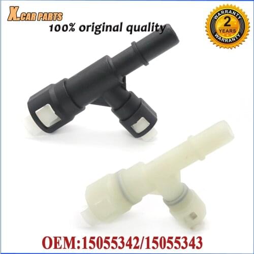 Black/ White Car HVAC Heater Hose Connector 15055342 15055343 For Chevrolet GMC Cadillac Suburban Escalade Tahoe Yukon 2002-2014