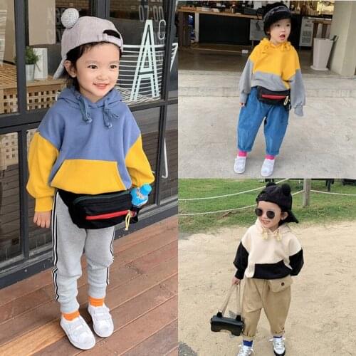 2019 Girl Boy Hooded Sweater Jacket Winter Velvet Jackets Baby Kids Casual Hoodies Clothes Children Coat Clothes