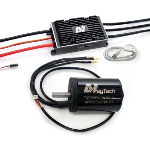 Maytech Battlebots 200A Supercase VESC6.0 based Speed Controller with 6396 Brushless Motor 6880 Sensored Motor Fighting Robots