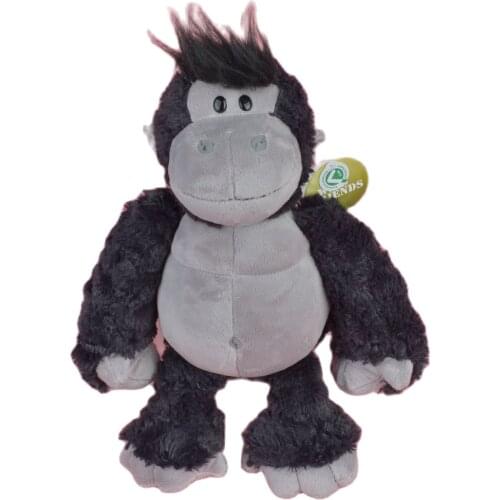 35cm Forest Black Orangutan Stuffed Plush Toy Soft Doll Animals Gorilla Chimpanzee Girls Baby Kids Birthday Gift