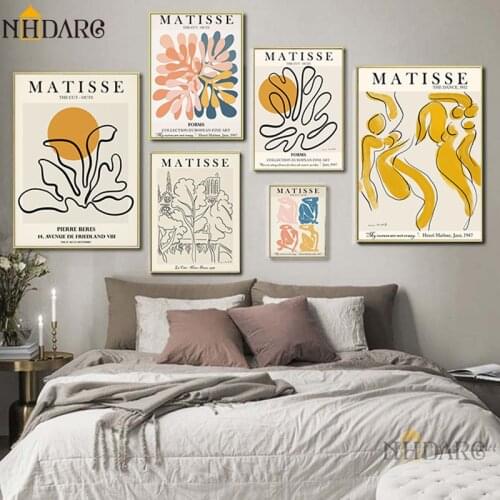 NHDARC Fauvism Matisse Abstract Painting Canvas Print Creative Wall Picture Art Modern Living Room Home Room Decor