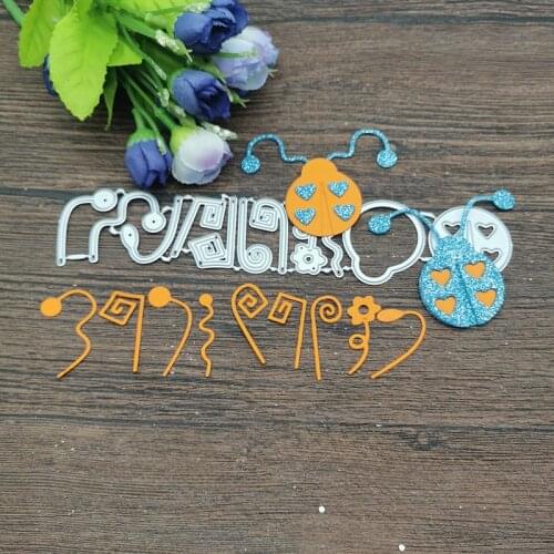 New Beetle whiskers metal cutting die mould scrapbook decoration embossed photo album decoration card making DIY handicrafts