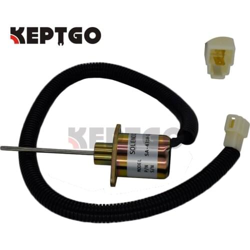 New Shut Off Stop Solenoid 17490-60010 SA-4310-12 12V For Kubota Engine