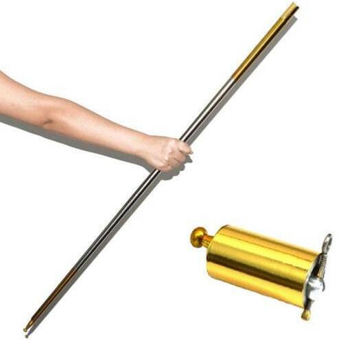 POCKETSTAFF- Stainless Portable Martial Arts Metal Staff 110/150cm Magic Wand