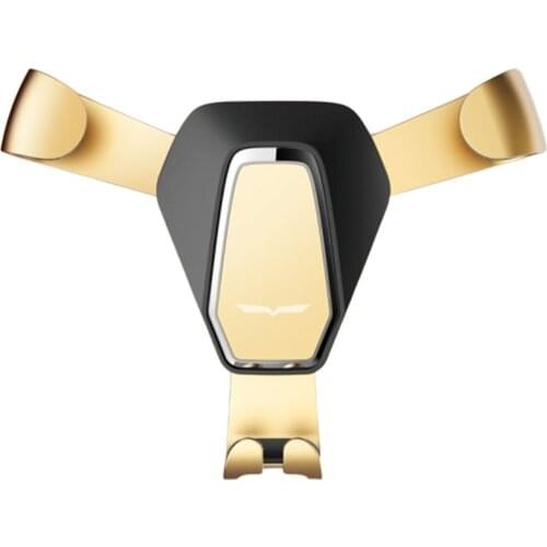 Fully Automatic Gravity Bracket Car Air Outlet Mobile Phone Holder Metal Car Navigator Rotating Bracket