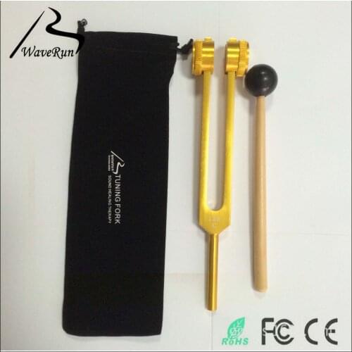 Professional C128Hz tuning fork with ear vibration ring and hammer ear picking tools