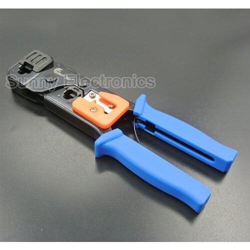 Professional Network Ethernet LAN Phone Crimper Crimp Tool Plier CAT5e/6 RJ45/12/11
