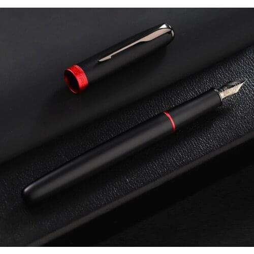 Luxury Brand Metal Fountain Pen Business Office Writing Arrow Tungsten Steel Black Nib Classic Ink Pens School Stationery Supply