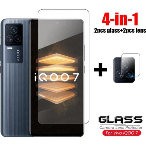For Glass Vivo iQOO 7 Tempered Glass For Vivo iQOO 7 HD Clear Full Glue Ultra-thin Phone Screen Protector For Vivo iQOO 7 Glass