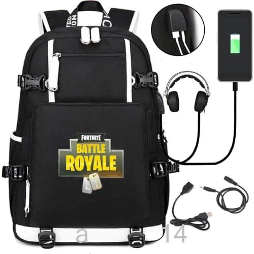 Fortnite Luminous School Bags For Teenage Boys Large Capacity Backpack High School Backpack Students Casual Mochilas Travel Bag