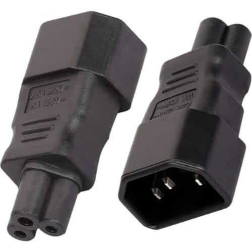Universal Power Adapter IEC 320 C14 to C5 Adapter Converter C5 to C14 AC Power Plug Socket 3 Pin IEC320 C14 Connector HOT SELL