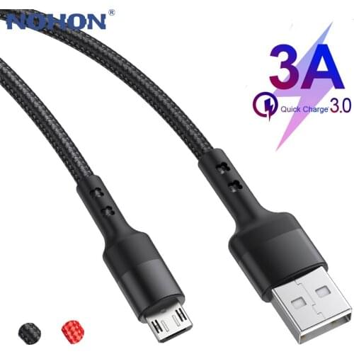 Phone USB cable 3.0A fast charging USB data cable USB charging cable for Samsung Xiaomi LG tablet Android phone 1m 2m Cables