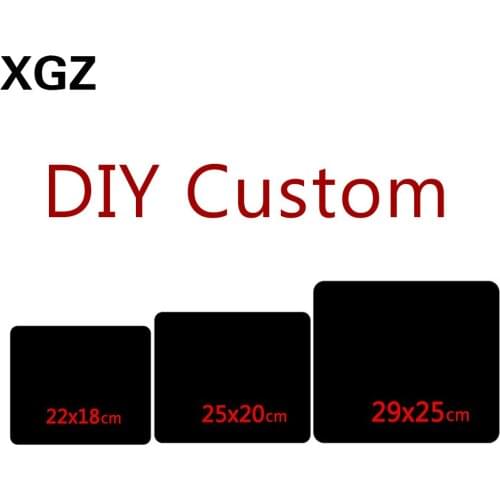 XGZ DIY Custom Square Mouse Pad To Map Style Pattern Design Game Computer Keyboard Pad Round Mouse Pad Desk Pad 22x18 / 25X20cm