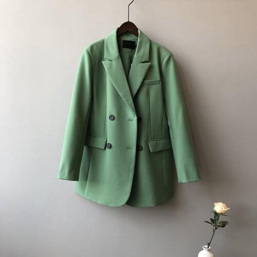 Women Spring Blazer Coat Turn Down Collar Long Sleeve Vintage Coat Casaco Feminino Tops For Women Elegant Coat Outerwear