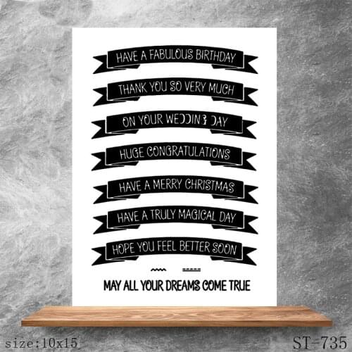 ZhuoAng life Stamps/Silicone Transparent Seals for DIY scrapbooking photo album Clear Stamps 10*15cm