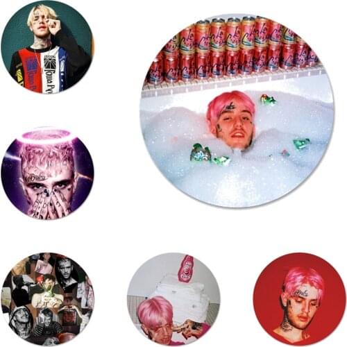 Lil Peep Lil Bo Peep Icons Pins Badge Decoration Brooches Metal Badges For Backpack Decoration 58mm