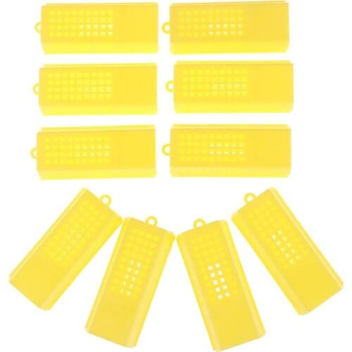 10 Pcs/lot Professional Queen Bee Cage Catcher Plastic Beekeeping Travelling Butler 7.9 x 3.6 x 1.4cm