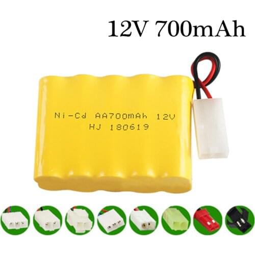 12v 700mah NiCD Battery For Rc toy Car Tanks Trains Robot Boat Gun Ni-CD AA 700mah 12v Rechargeable Battery 1Pcs