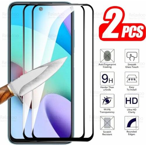 2pcs For Xiaomi Redmi 10 Glass Full Cover Tempered Glass On Xiomi Redmi10 Redme Readmi Radmi 10 Screen Protector Protective Film