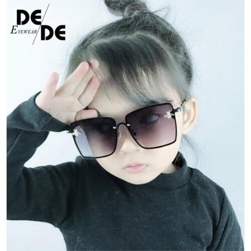 2019 Oversize Square Kids Sunglasses Celebrity Sun Glasses Boys Girys Superstar Luxury Brand Designer Female UV400