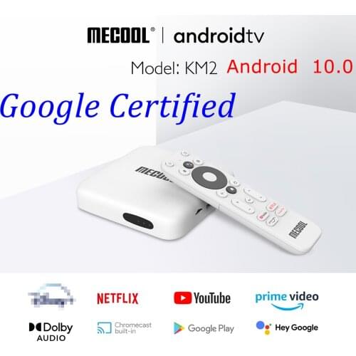 5PCS TV BOX MECOOL KM2 Netflix 4K Google Certified Amlogic S905X2 2GB DDR4 8GB Prime Video Widevine L1 BT4.2 2.4G 5G Dual Wifi