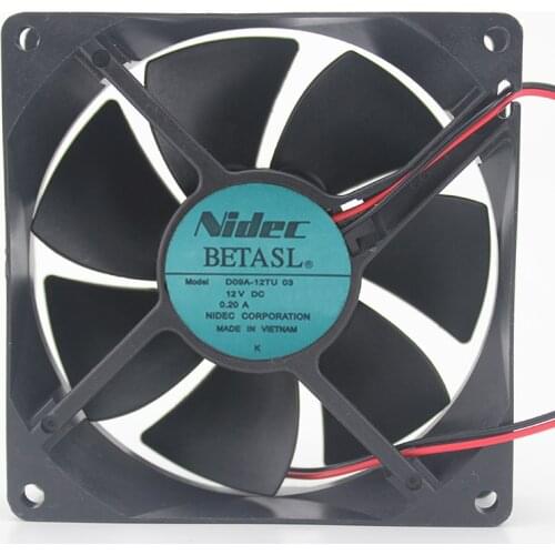 9025 12V 0.2A D09A-12TU inverter industrial computer cooling fan