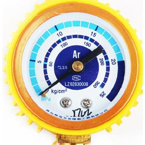 Argon CO2 Pressures Reducer G5/8\" 0-25Mpa Tig Flow Meter Welding Regulator Gauge 23GB
