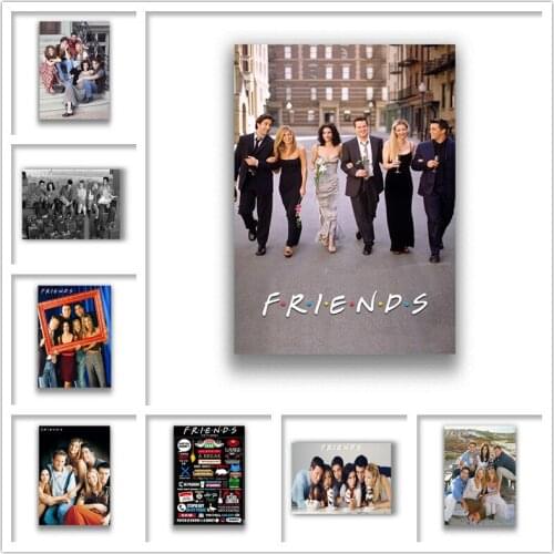 Friends White Coated Paper Prints Clear Image Home Decoration Livingroom Bedroom Bar Home Art Brand